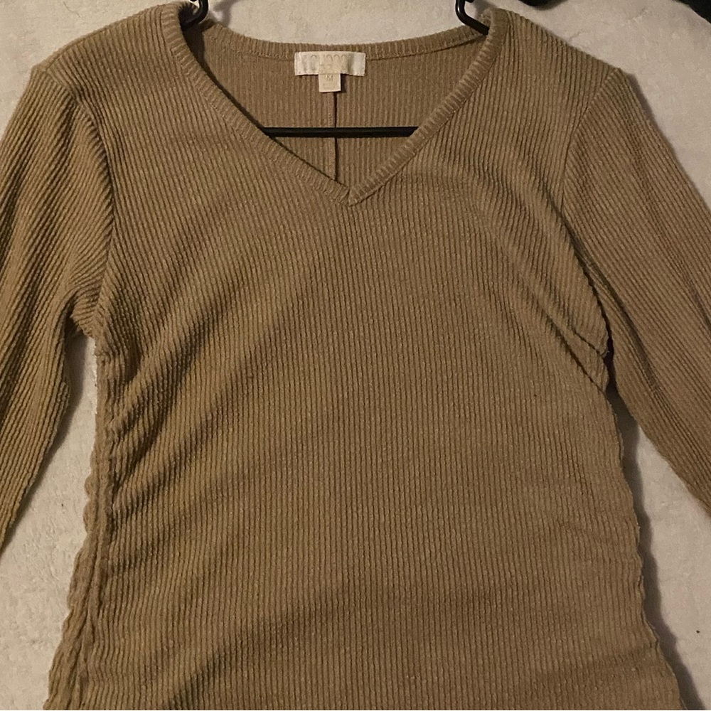 Brown adjustable crop top